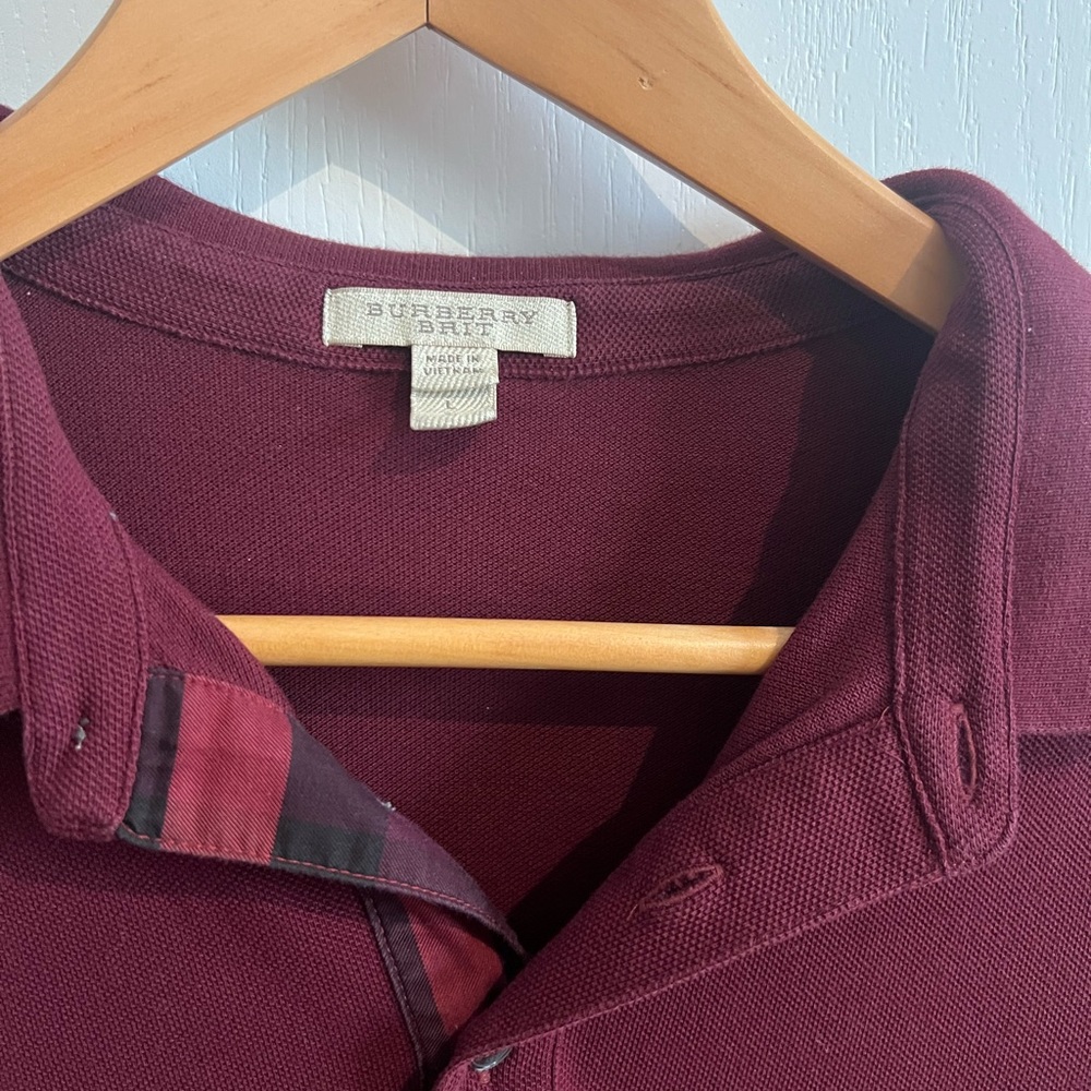 Burberry polo shit men size large - Picture 3 of 4